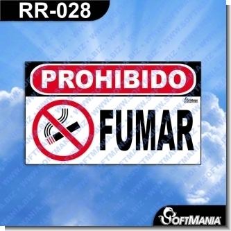 Lee el articulo completo Rotulo Prefabricado - PROHIBIDO FUMAR