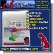GE24010302: Cover Plastic for Letter Size Documents and Books Transparent Color - Package of 50 Letter Sheets