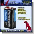 GEPOV042: Panasonic 9 Volt Carbon Zinc Square Batteries - 12 Units