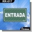 RR-017: Rotulo Prefabricado - Entrada