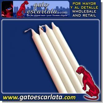 Lee el articulo completo CANDELAS BLANCAS DE PARAFINA - CAJA DE 10 PAQUETES CON 20 CANDELAS CADA UNO