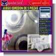 GATAGE23051705: Comforter Set 5 Pieces with Fitted and Flat Sheets, 2 Pillowcases Size 76x86 Inches brand Cannon Style 05