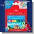 GE22062905: Faber Castell Short Color Pencils - 12 Boxes with 12 Pencils Each