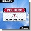 RR-099: Rotulo Prefabricado - Peligro Alto Voltaje