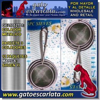 Lee el articulo completo COLADOR METALICO PAQUETE DE 3 COLADORES - 12 UNIDADES