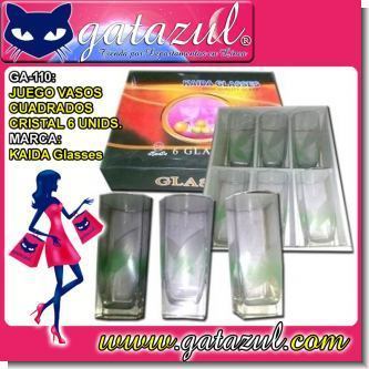 Lee el articulo completo JUEGO DE VASOS CUADRADOS DE CRISTAL 6 UNIDADES Lee el articulo completo JUEGO DE VASOS CUADRADOS DE CRISTAL 6 UNIDADES