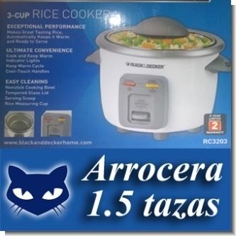 Lee el articulo completo OLLA ARROCERA ELECTRICA 1.5 TAZAS