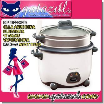 Lee el articulo completo OLLA ARROCERA ELECTRIC DE 10 TAZAS CON VAPORADORA MARCA WEST BEND