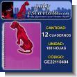 GE22110404: One Color Spiral Hard Cover Ruled Notebook brand Buho (5398) - 12 Units