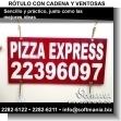 SM16122702: Rotulo con Cadena y Ventosas