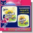 GA24082001: Papel Higienico Solare 1000 Hojas Presentacion Paquete de 4 Rollos