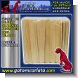 GE25070805: Natural Wooden Sticks for Ice Creams - Pack of 100 Units