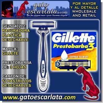 Read full article GILLETE PRESTOBARBA 3 BLADE DISPOSABLE PLASTIC RAZOR - DISPLAY OF 12 DISPOSABLE RAZORS