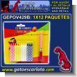 GEPOV429B: Birthday Candles with Musical Base - 12 Packages with 24 Candles Each