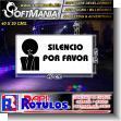 SMRR23090601: White Acrylic 3 Millimeters with Cut Vinyl Lettering with Text Silence Please Advertising Sign for Music Store brand Signs Art Dimensions 15.7x7.9 Inches