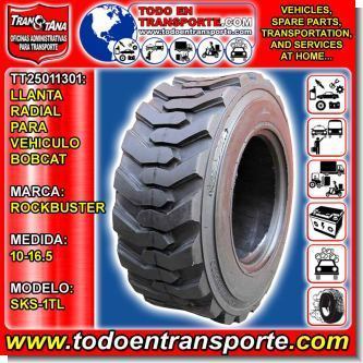 Lee el articulo completo LLANTA RADIAL PARA VEHICULO  BOBCAT MARCA ROCKBUSTER MEDIDA 10-16.5 MODELO SKS-1TL