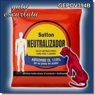 Lee el articulo completo TALCO MEDICADO MARCA NEUTRALIZADOR SUTON - 12 BOLSAS DE 300 GRAMOS Lee el articulo completo TALCO MEDICADO MARCA NEUTRALIZADOR SUTON - 12 BOLSAS DE 300 GRAMOS