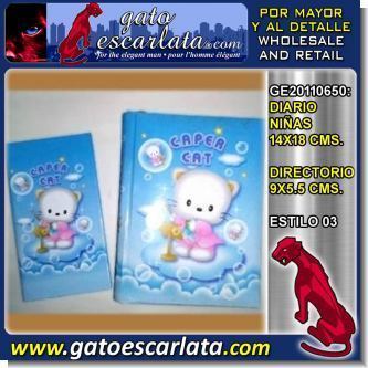 Lee el articulo completo DIARIO PARA NINAS 14X18 CENTIMETROS + DIRECTORIO 9X5.5 CENTIMETROS - ESTILO 03