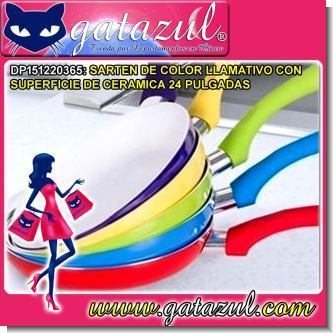 Lee el articulo completo SARTEN DE COLOR LLAMATIVO CON SUPERFICIE DE CERAMICA 24 PULGADAS
