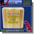 GEPOV265: Colored Wooden Sticks for Ice Creams - Pack of 100 Units