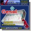 GEPOV022: Wood Cotton Swabs brand Genial - Pack 24 Bags of 100 Units