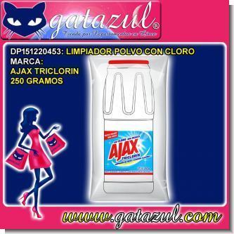 Lee el articulo completo LIMPIADOR EN POLVO CON CLORO MARCA AJAX TRICLORIN 250 GRAMOS Lee el articulo completo LIMPIADOR EN POLVO CON CLORO MARCA AJAX TRICLORIN 250 GRAMOS