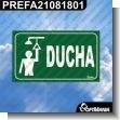 PREFA21081801: Rotulo Prefabricado - Ducha