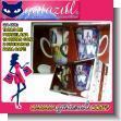 GA-008: Set of 2 Porcelain Mugs 12 Oz  with 2 Coffee Spoons