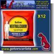 GEPOV394: Talco Medicado marca Neutralizador Suton - 12 Bolsas de 150 Gramos