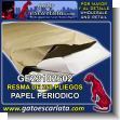 GE23102602: White Newspaper in Sheet of 71 X 107 Centimeters - Half Ream of 250 Sheets