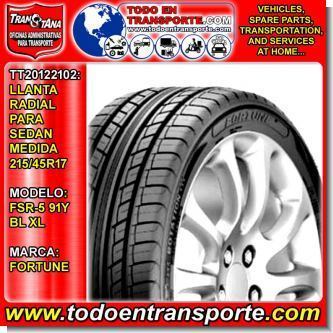Read full article RADIAL TIRE FOR VEHICLE SEDAN BRAND FORTUNE SIZE 215 / 45R17 MODEL FSR-5 91Y BL XL