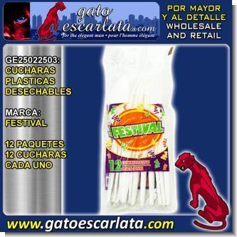 Read full article DISPOSABLE PLASTIC SPOONS BRAND FESTIVAL - 12 PACKS OF 12 UNITS EACH Read full article DISPOSABLE PLASTIC SPOONS BRAND FESTIVAL - 12 PACKS OF 12 UNITS EACH