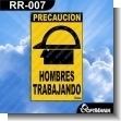 RR-007: Rotulo Prefabricado - Hombres Trabajando