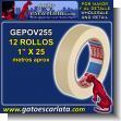 GEPOV255: White Masking Tape 1 Inch - 12 Units