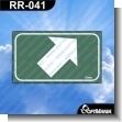 RR-041: Rotulo Prefabricado - Flecha Arriba Derecha