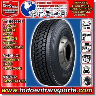 Read full article RADIAL TIRE FOR VEHICLE TRUCK BRAND LANVIGATOR SIZE 285 / 75R24.MODEL D808 16PR TRACTION LUG Read full article RADIAL TIRE FOR VEHICLE TRUCK BRAND LANVIGATOR SIZE 285 / 75R24.MODEL D808 16PR TRACTION LUG