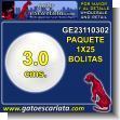GE23110302: Polystyrene Stereophon Balls Diameter 3 Centimeters - Package of 25 Units