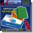GEPOV172: Folder Ampo de Colores Tamano Carta - Paquete de 125 Unidades